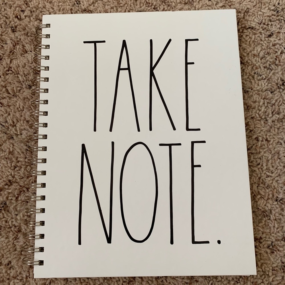 RaeDunn Spiraled Notebook.